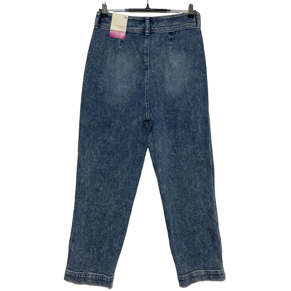 So Jeans Junior Womens 11/30 Blue Hi Rise Straight Stretch Actual 30X28 NWT - Picture 2 of 10